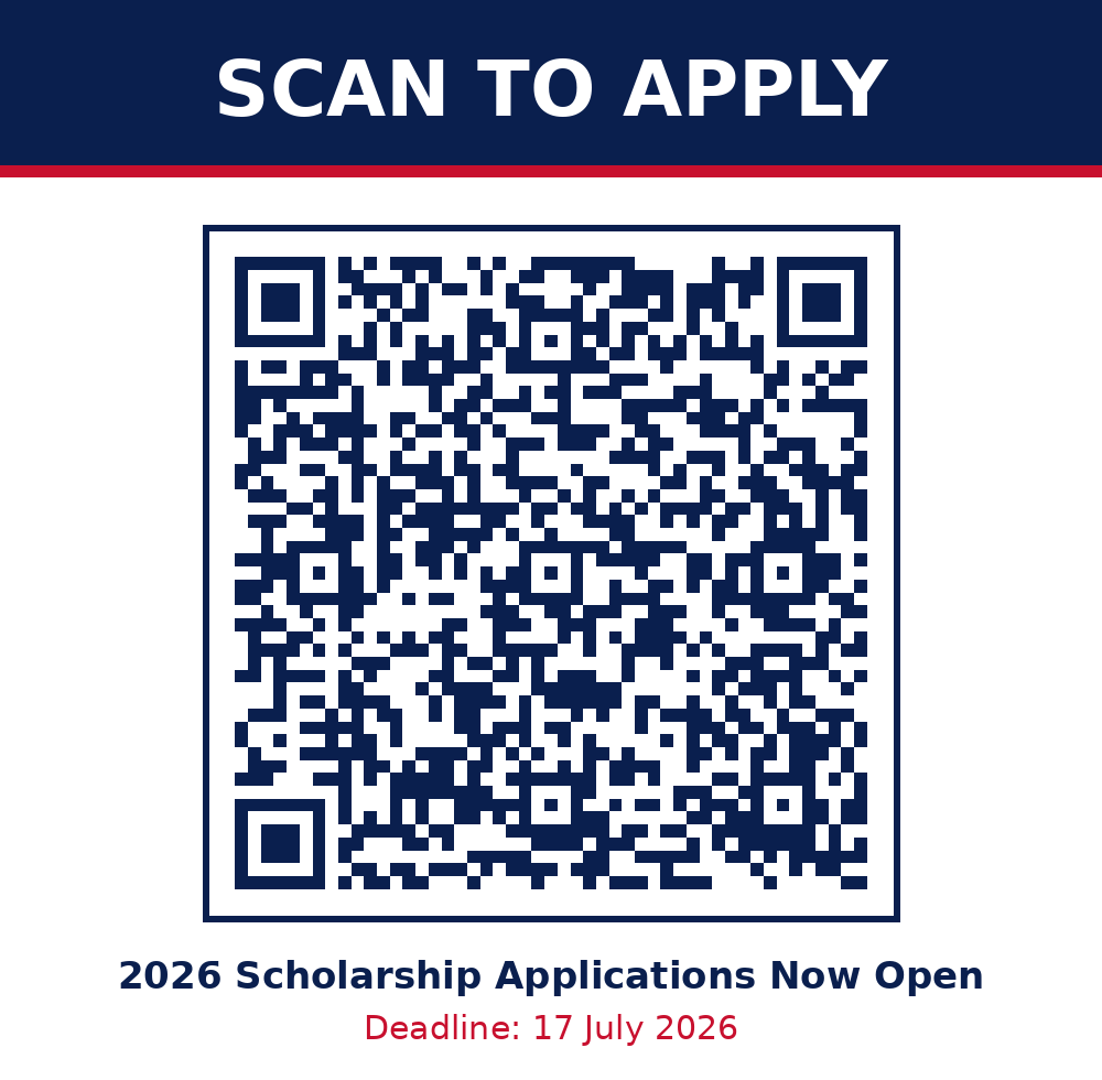 Scan to apply for the 2026 JPS scholarship
